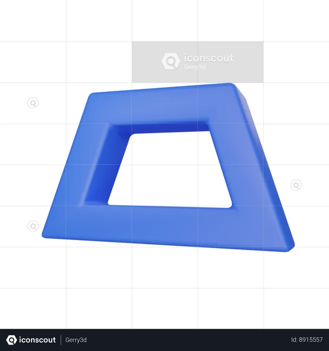 Rectangle  3D Icon