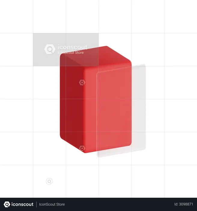 Rectangle Glass  3D Illustration
