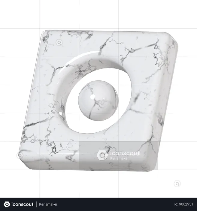 Rectangular Marble  3D Icon