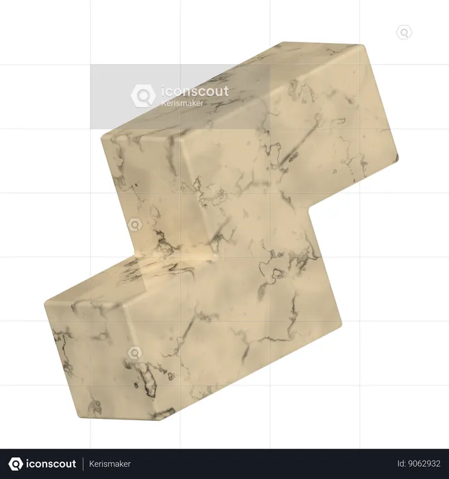 Rectangular Marble  3D Icon