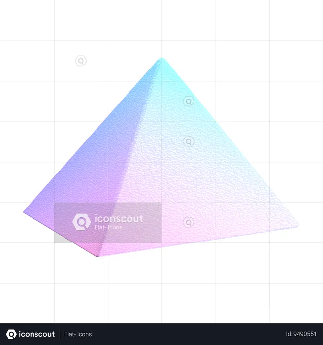 Rectangular Pyramid  3D Icon
