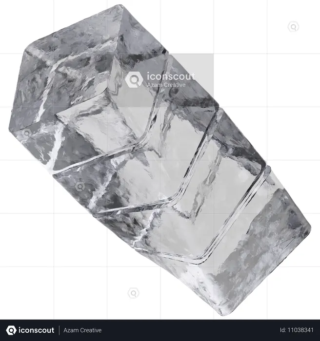 Rectángulo de hielo  3D Icon