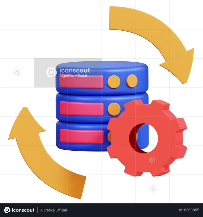 Recuperación de datos  3D Icon