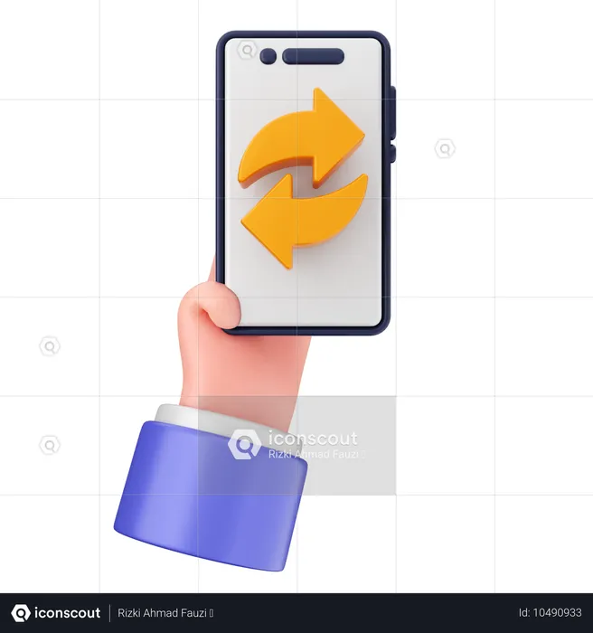 Smartphone de récupération  3D Icon