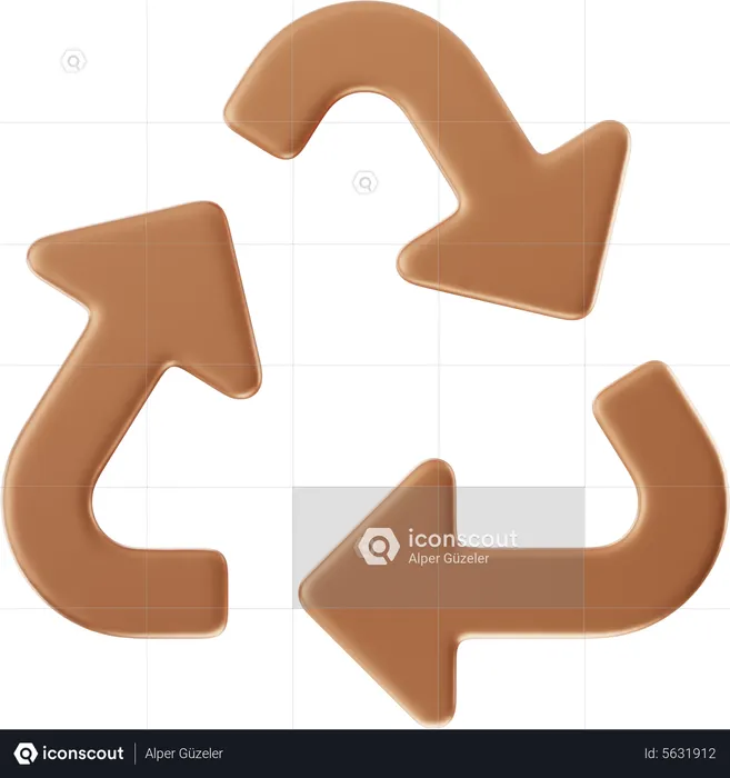 Recycle Arrow  3D Icon
