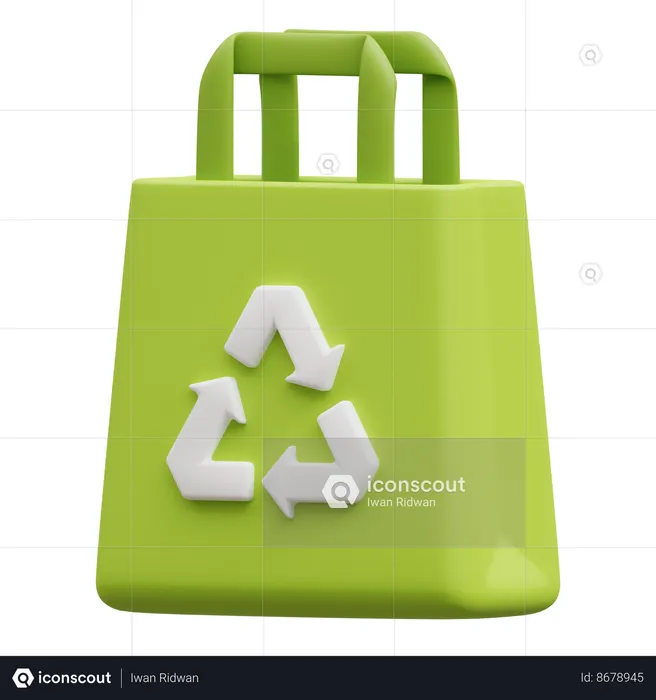 Recycle Bag  3D Icon