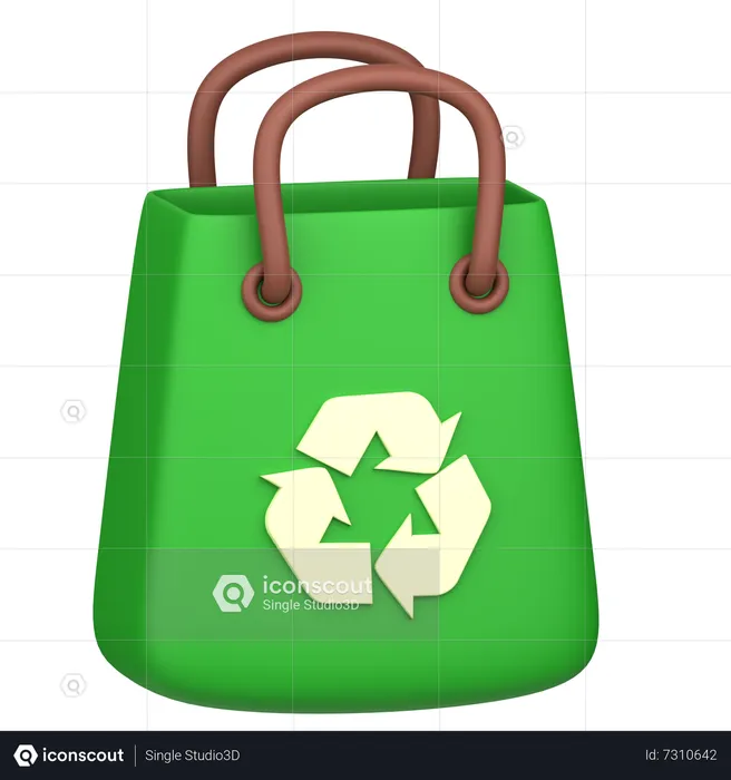 Recycle Bag  3D Icon