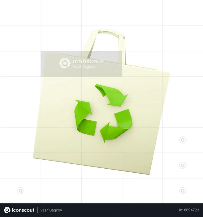 Recycle Bag  3D Icon