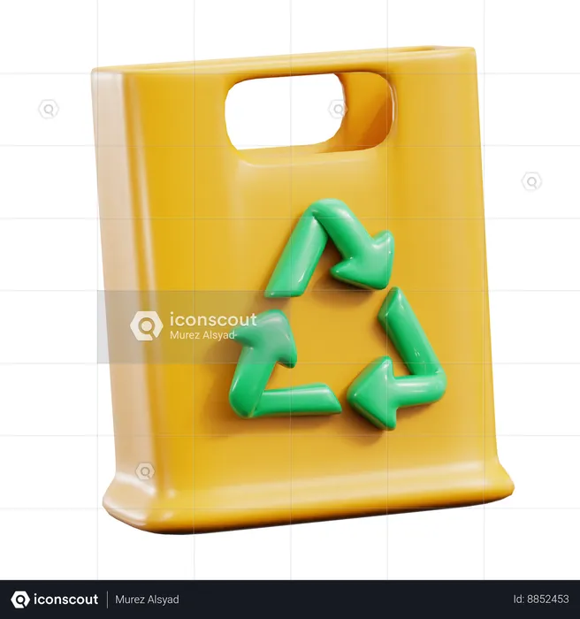 Recycle Bag  3D Icon