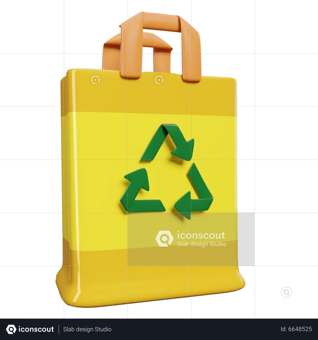 Recycle Bag  3D Illustration
