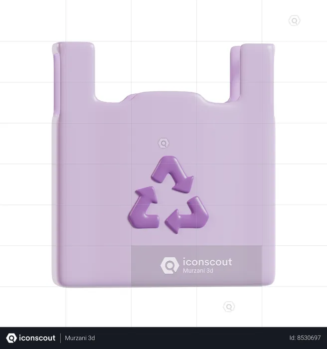 Recycle Bag  3D Icon