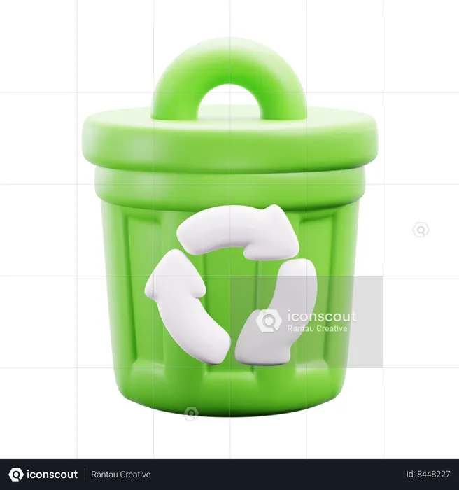 Recycle bin  3D Icon