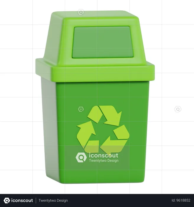 Recycle Bin  3D Icon