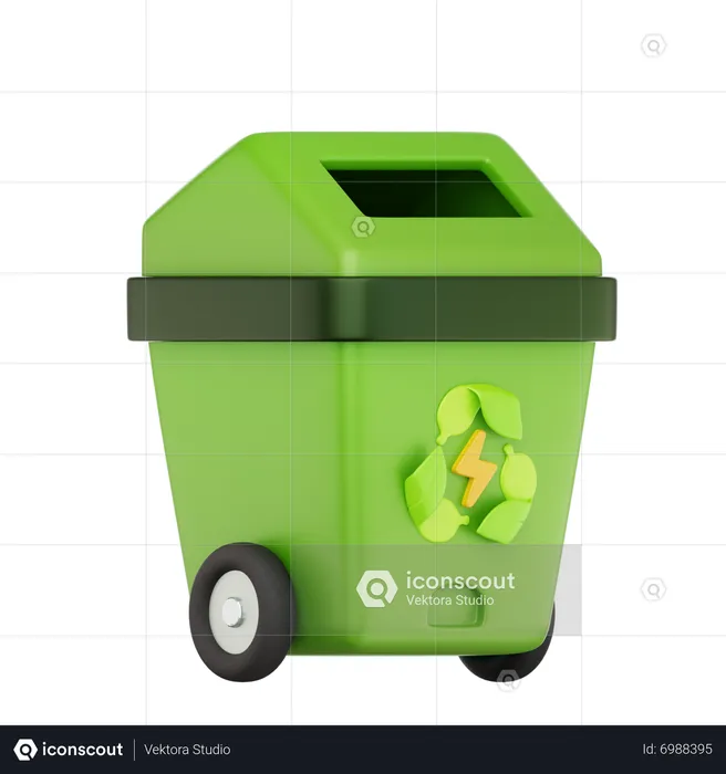 Recycle Bin  3D Icon