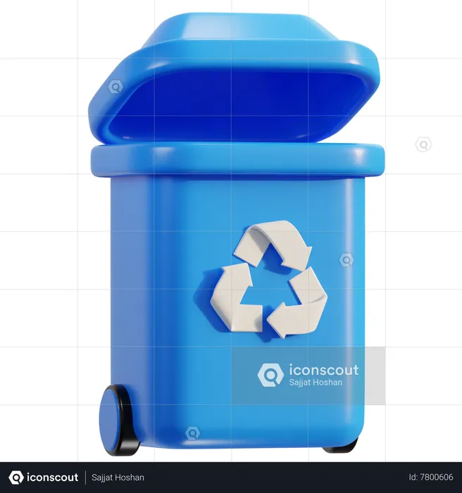 Recycle Bin  3D Icon