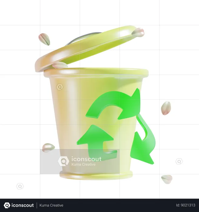 Recycle Bin  3D Icon