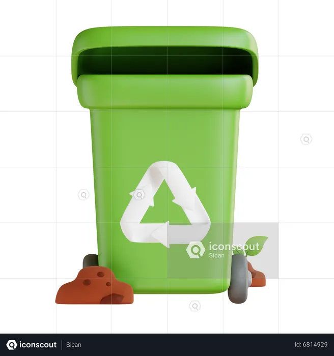 Recycle Bin  3D Icon