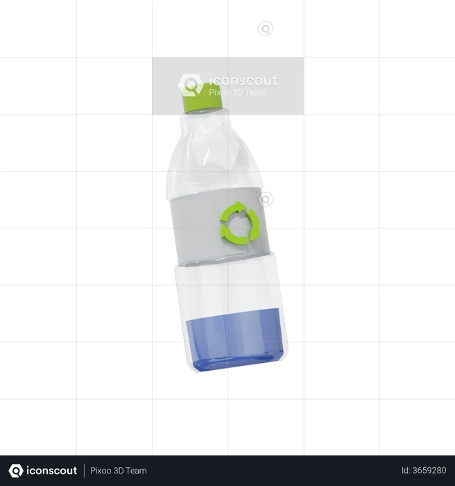 Recycle Bottle  3D Illustration