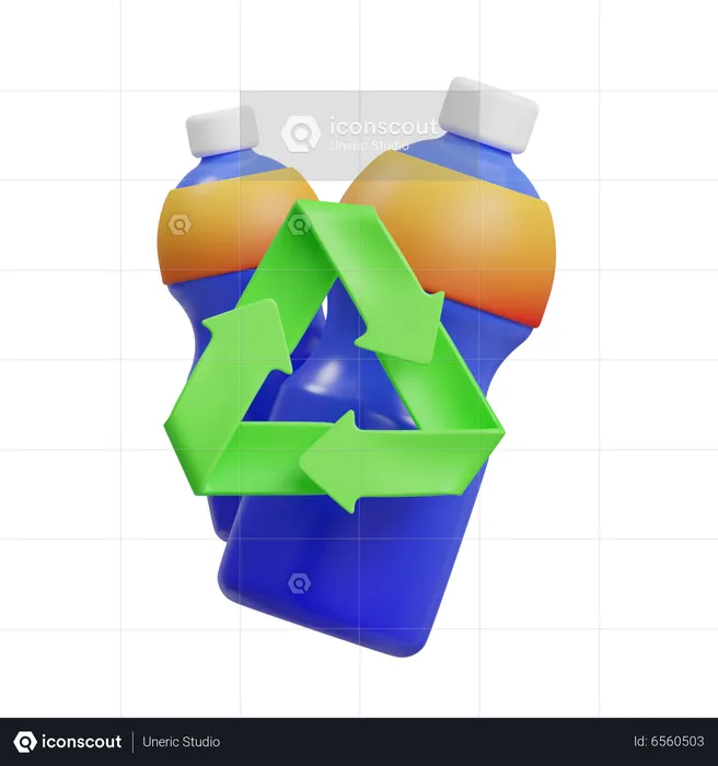Recycle Bottle  3D Icon