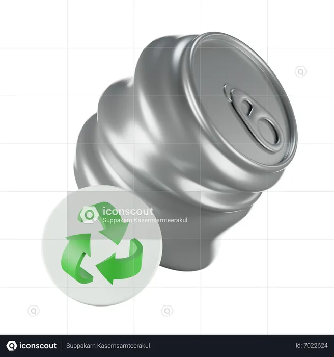 Recycle can  3D Icon