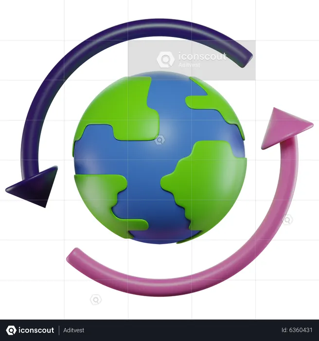 Recycle Earth  3D Icon