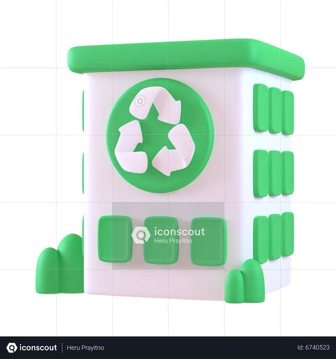 Recycle Office  3D Icon