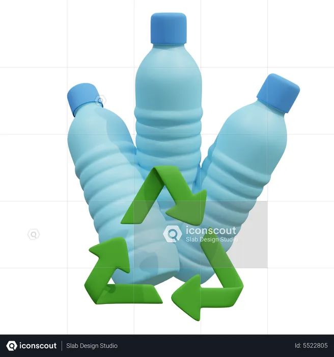 Recycle Plastic Bottle  3D Icon