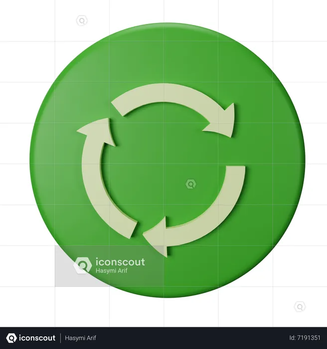 Recycle Sign  3D Icon