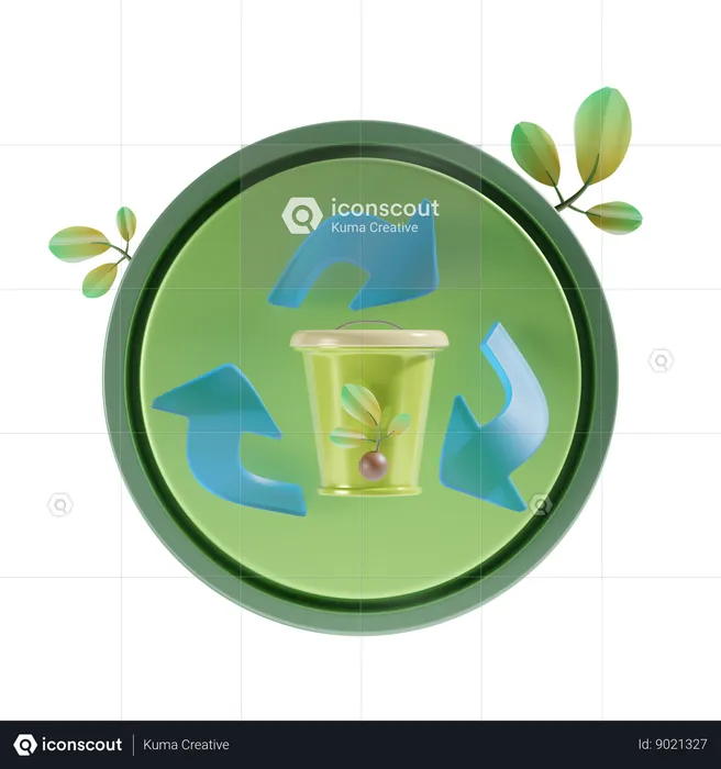 Recycle Waste  3D Icon