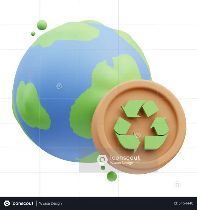 Recycle World  3D Icon