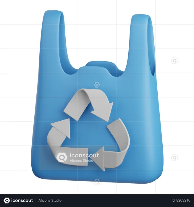 Recycled Plastic  3D Icon