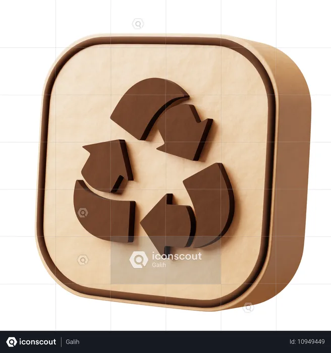 Paquet de recyclage Emoji 3D Icon