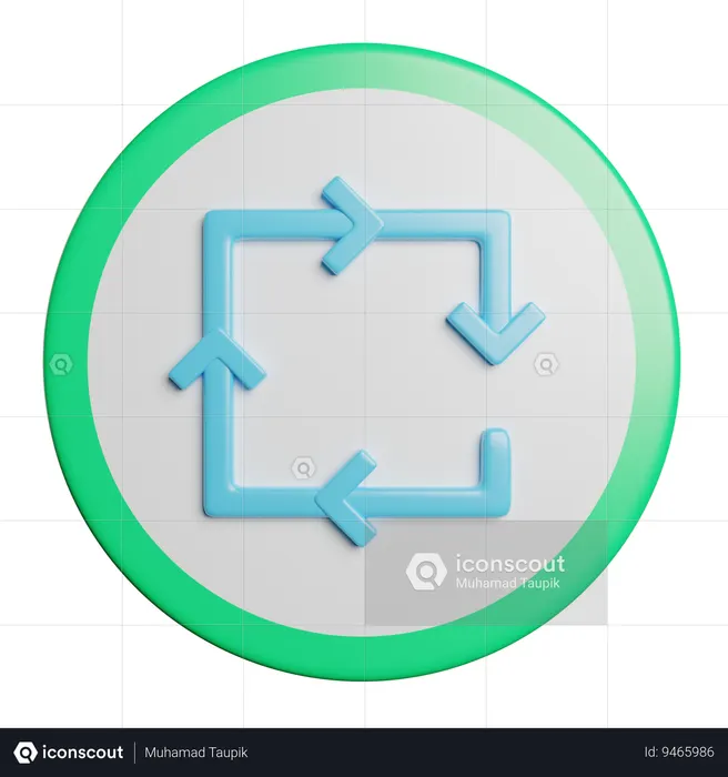 Recycling  3D Icon