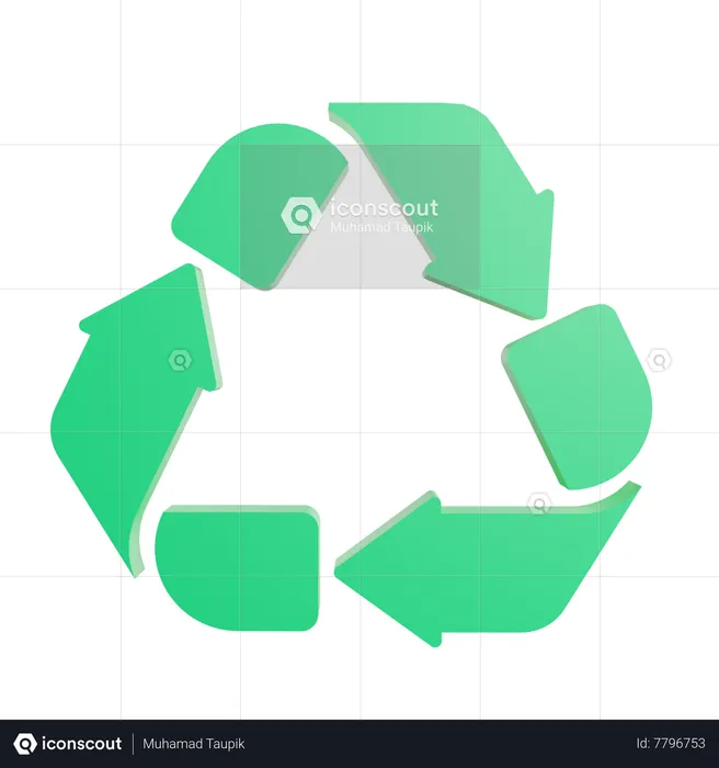 Recycling  3D Icon