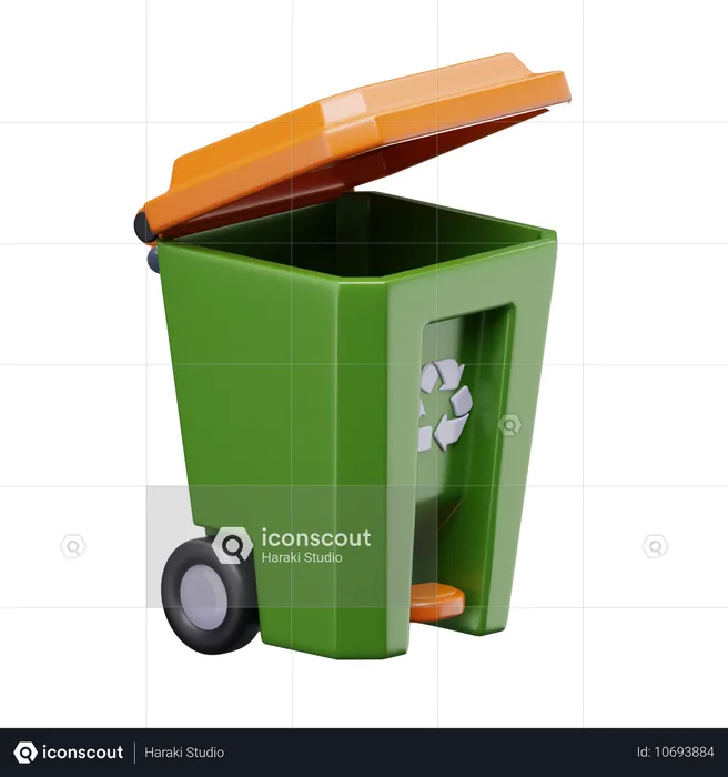 Recycling Bin  3D Icon