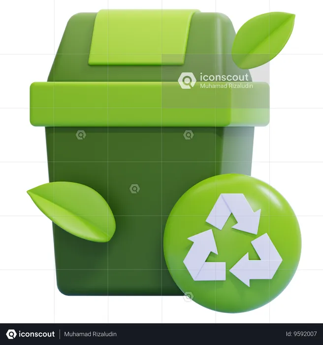 Recycling Bin  3D Icon