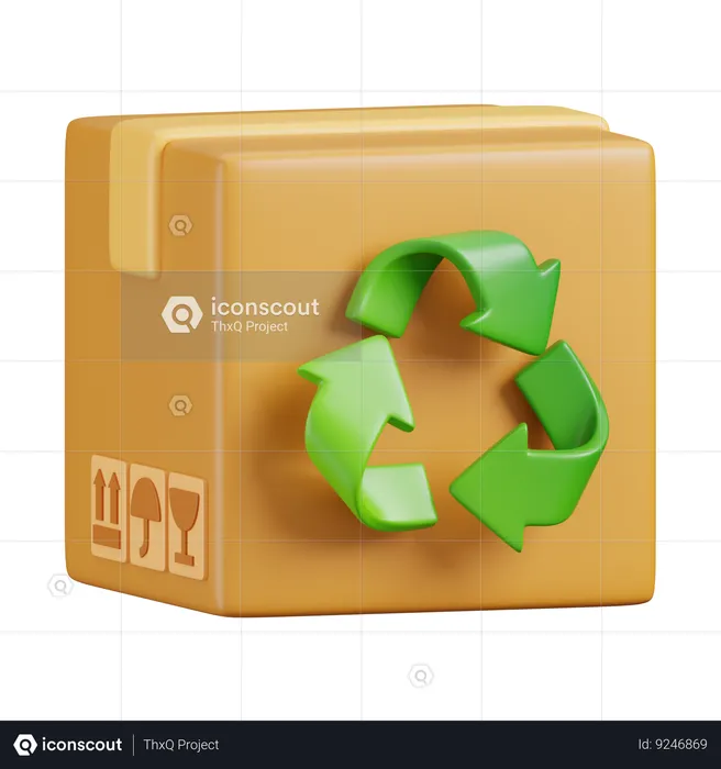 Recycling Box  3D Icon