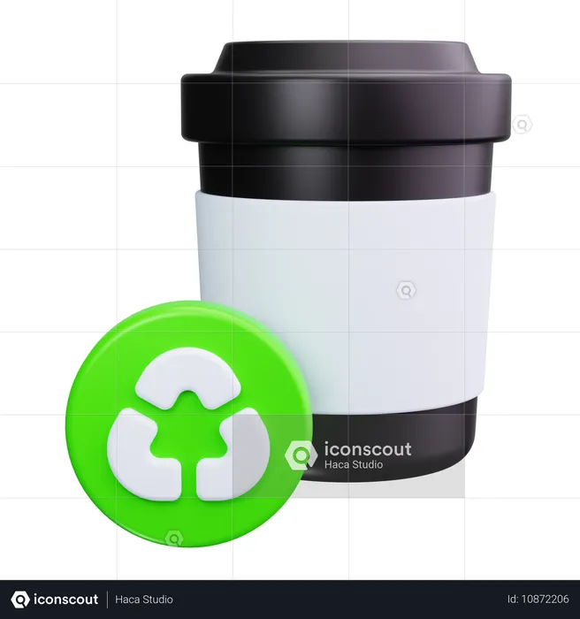 Glas recyceln  3D Icon