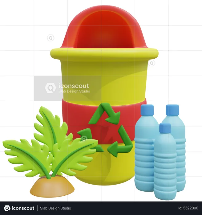 Recycling Jar  3D Icon