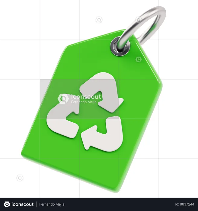 Recycling Tag  3D Icon