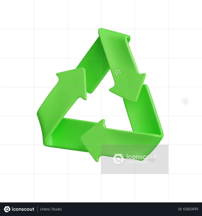 Recycling-Zeichen  3D Icon