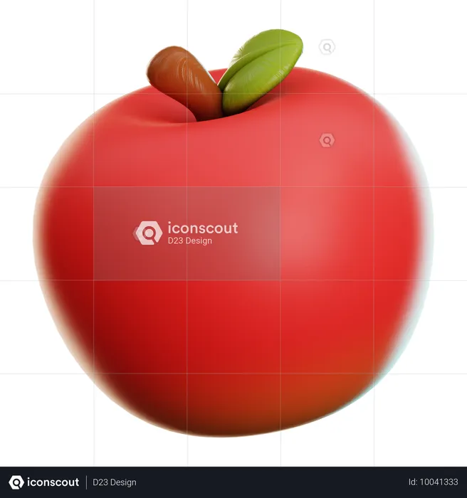 Red Apple  3D Icon