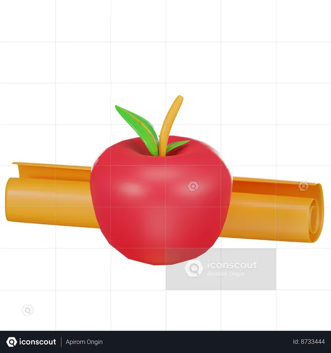 Red Apple  3D Icon