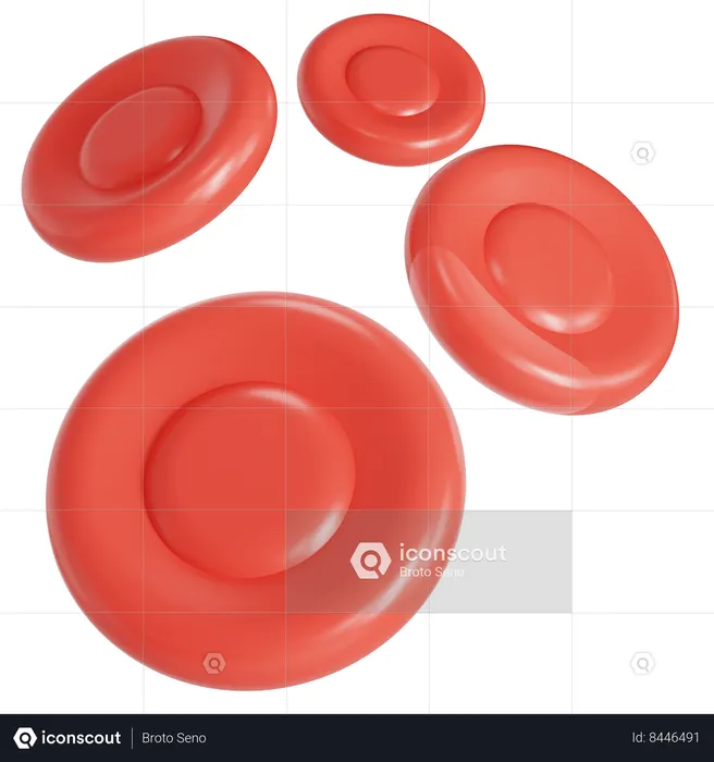Red blood cells  3D Icon
