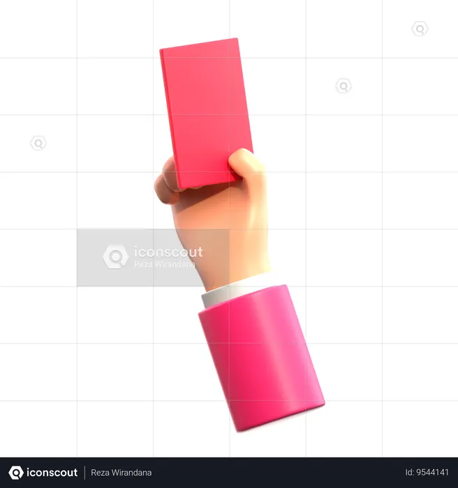 Red Card  3D Icon