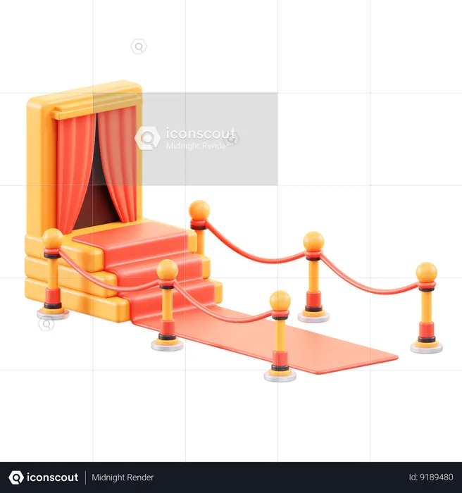 Red Carpet  3D Icon