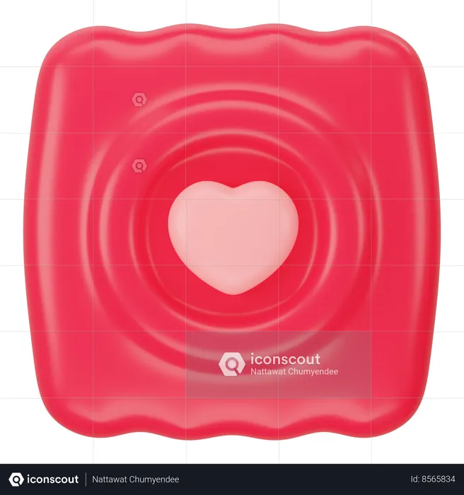 Red Condom  3D Icon