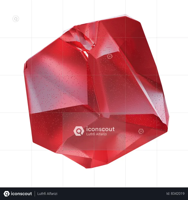 Red Gemstone  3D Icon