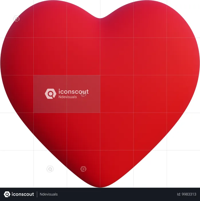 Red Heart  3D Icon