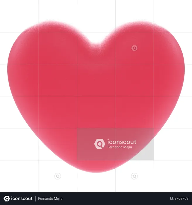 Red Heart  3D Icon